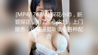 [MP4/ 743M] 探花小帅，新晋探花，约了个小少妇，上门服务，小骚逼挺听话，各种配合