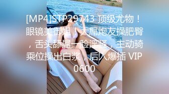 [MP4]STP29743 顶级尤物！眼镜美御姐！大屌炮友操肥臀，舌头舔屌一脸淫骚，主动骑乘位操出白浆，后入爆插 VIP0600