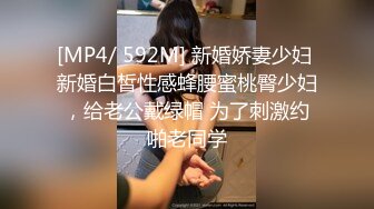 [MP4/ 592M] 新婚娇妻少妇 新婚白皙性感蜂腰蜜桃臀少妇，给老公戴绿帽 为了刺激约啪老同学