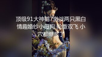 顶级91大神鹤7激战两只黑白情趣婚纱小母狗 轮番双飞 小穴都爆浆了