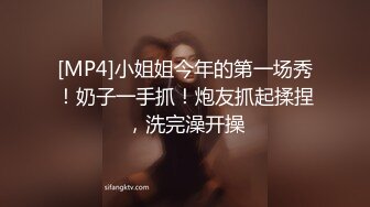 [MP4]小姐姐今年的第一场秀！奶子一手抓！炮友抓起揉捏，洗完澡开操