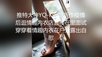 推特大神YQ-K近期新作疫情后逛情趣内衣店直接在里面试穿穿着情趣内衣在户外露出自慰