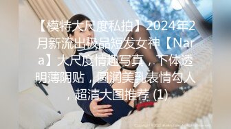 【模特大尺度私拍】2024年2月新流出极品短发女神【Nara】大尺度情趣写真，下体透明薄阴贴，圆润美乳表情勾人，超清大图推荐 (1)