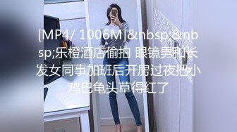 [MP4/ 1006M]&nbsp;&nbsp;乐橙酒店偷拍 眼镜男和长发女同事加班后开房过夜把小鸡巴龟头草得红了